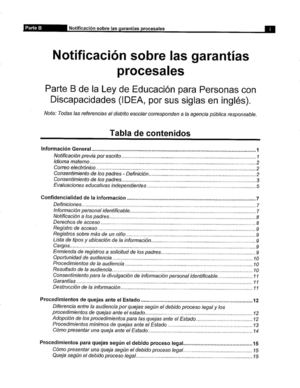 Student Services - Procedural Safeguards Notice - Spanish