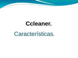 Caracteristicas ccleaner