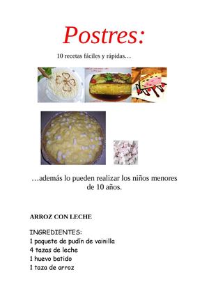 Mis postres favoritos : Un poco más sobre mi