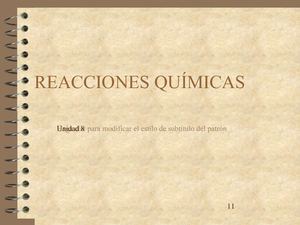 Reacciones Quimicas