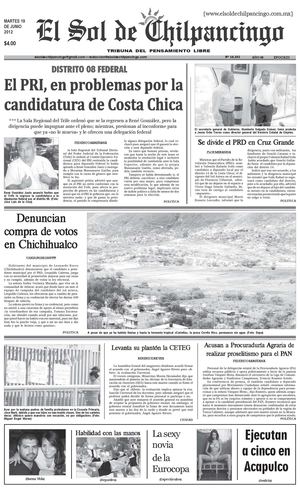 El Sol de Chilpancingo - 19 Junio 2012