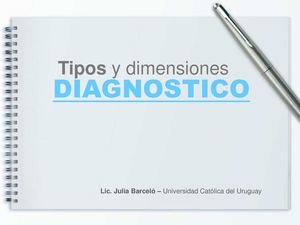 2-Los tipos de diagnóstico y las dimensiones de análisis
