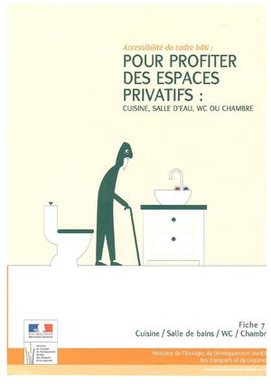 Pour profiter des espaces privatifs : cuisine, salle d'eau, wc et chambre...
