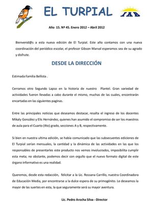 El Turpial II Lapso 2011 - 2012