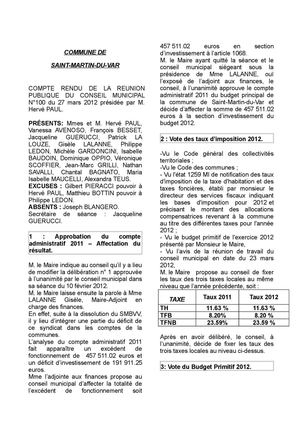 Conseil n°100 du 27/03/2012