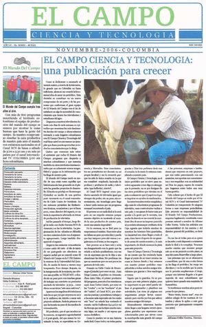 1ra Edición Periódico EL CAMPO CIENCIA Y TECNOLOGÍA 