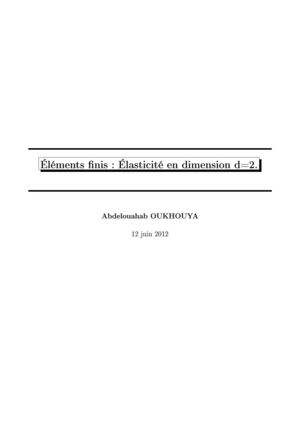 Elasticity with FREEFEM++