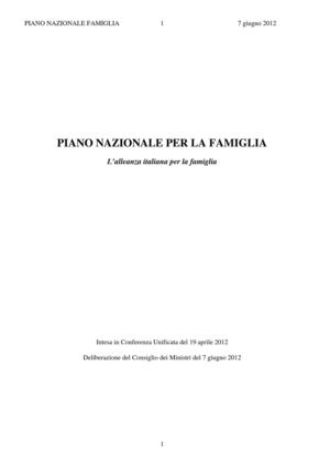SUNIA - Piano Famiglia