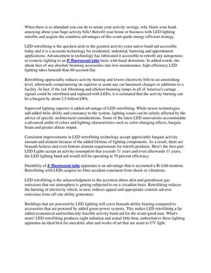 led saving solutions and led tube