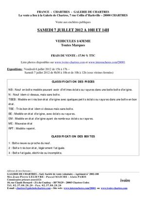 AUTOMOBILES 1/43ème 07-07-2012 