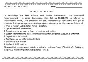 PROJECTE LA BICICLETA ,P3B