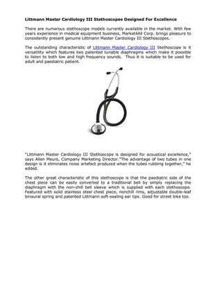 Littmann Master Cardiology III