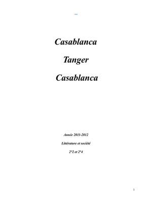 Réveillon à Casablanca