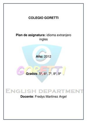 plan de asignatura idima extranjero ingles 