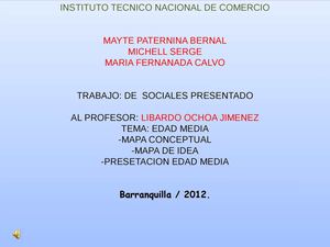 trabajo de sociales edad media