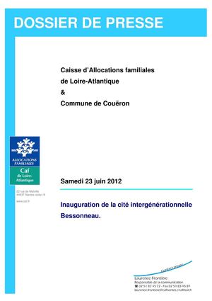 inauguration de la cité intergénérationnelle de Couëron