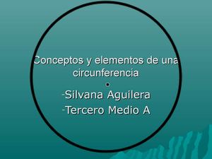 conceptos y elementos de la circunferencia