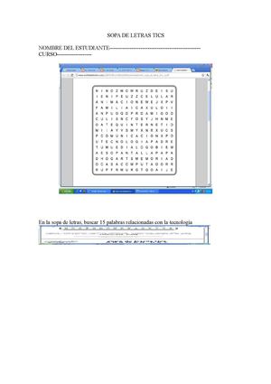 sopa de letras tics