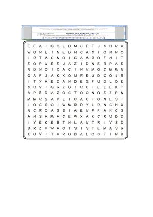Sopa de letras TIC`s