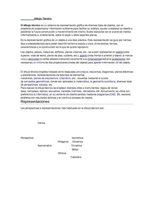 Dibujo Técnico 