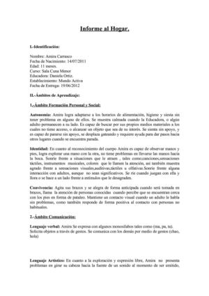 informe al hogar nivel medio menor