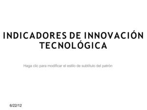 INNOVACION TECNOLOGICA