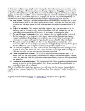 Tips on Finding the Best Wallpaper for Your Homes' Interior-DWK