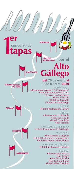 Tríptico Tapas por el Alto Gállego 2010