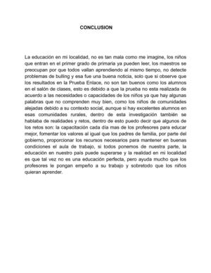 La educacion en mi localidad