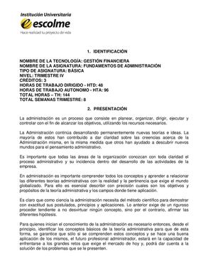 Carta Descriptiva Fundamentos de Administracion_GF