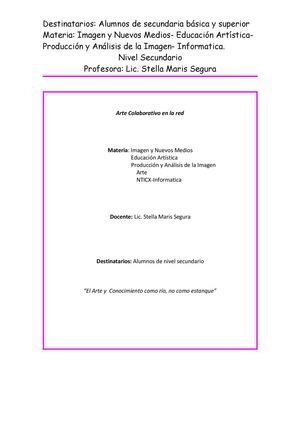 ARTE COLABORATIVO EN LA WEB