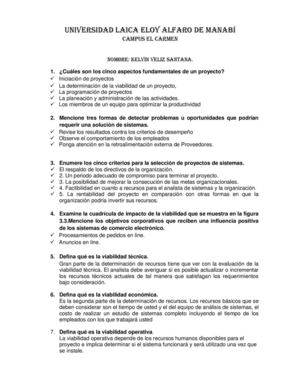 ASPECTOS DE UN PROYECTO