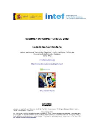 INFORME HORIZON 2012