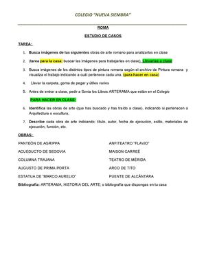 ROMA ESTUDIOS DE CASOS