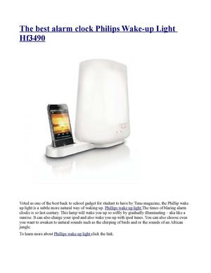 Wake-Up-Light Philips hf3490