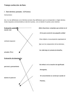 Confección de ítem