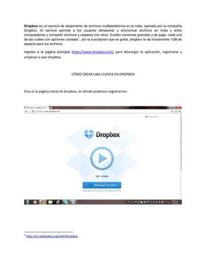Cómo crear una cuenta en Dropbox