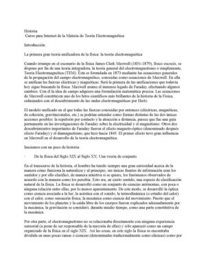 Historia de la teoría electromagnética