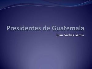Presidentes de Guatemala