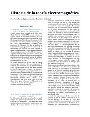 Historia de la teoría electromagnética