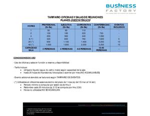 DESCRIPCION Y TARIFAS BF 3.2