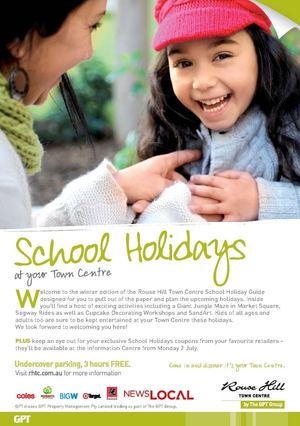 Rouse Hill Town Centre - School Holidays Guide - 2012