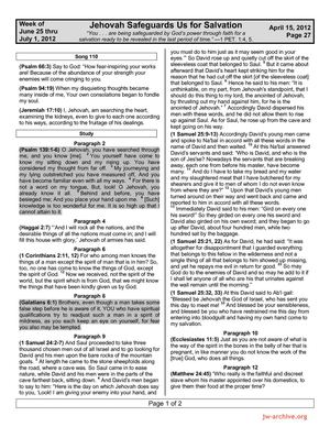 Watchtower wk of Jun 25-Jul 1