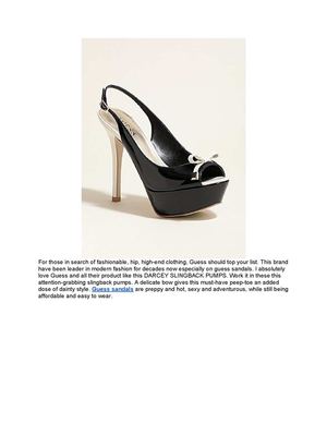 guess slingback pumps