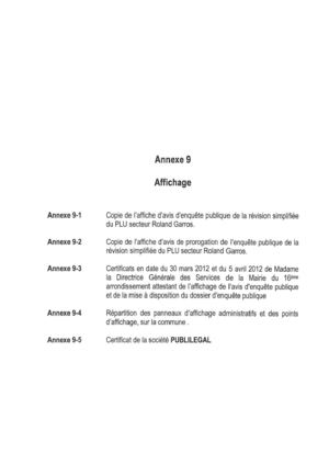 Roland Garros : 2ème partie des annexes du rapport d'enquête de juin 2012