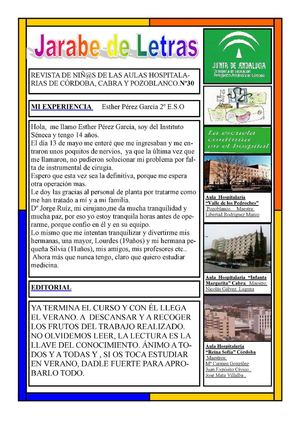 Jarabe de Letras 30 - JUNIO 2012