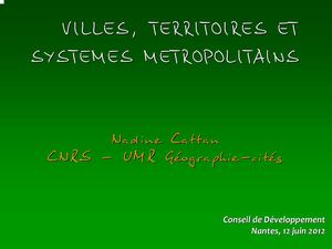 12.06.12 - Métropoles 2040 - Nadine CATTAN