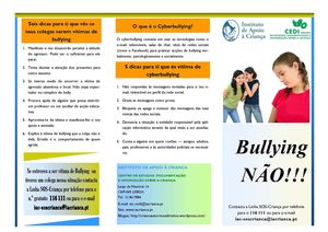 Desdobrável bullying projecto Gulbenkian 
