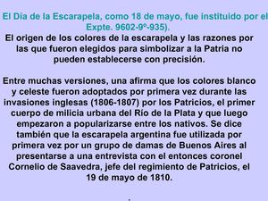 LA ESCARAPELA Y LA BANDERA