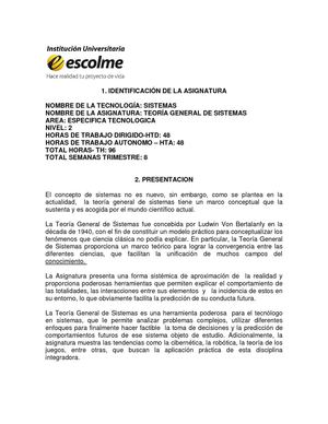 Carta Descriptiva Teoria General de Sistemas_INF